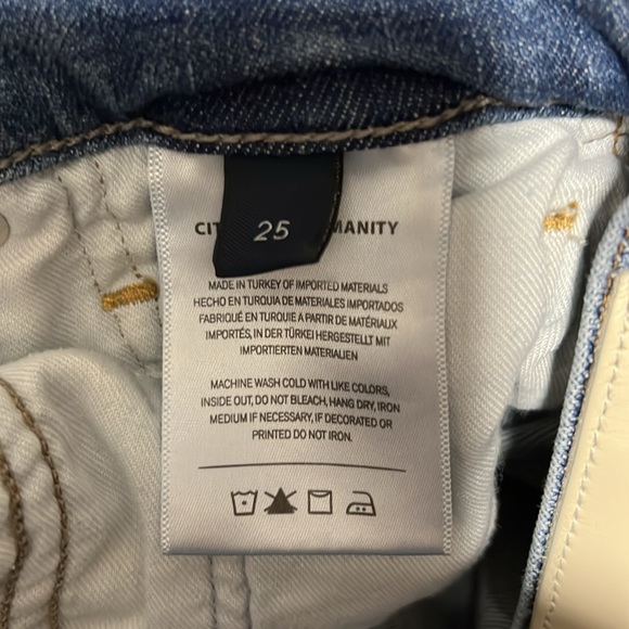 Citizens of Humanity- Isola Straight Crop stretch jeans, size 25, mid blue - Picture 3 of 8